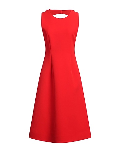 VIVETTA Robe mi-longue Rouge 94% Polyester, 6% Élasthanne