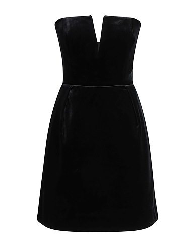 ROLAND MOURET Minivestido Negro 96% Poliéster, 4% Elastán