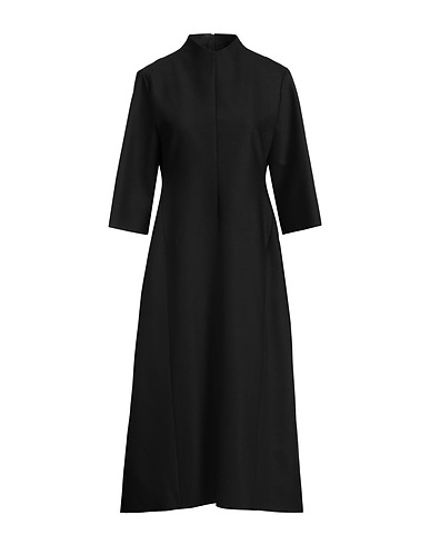 FABIANA FILIPPI Midi dress Black 53% Polyester, 43% Virgin Wool, 4% Elastane