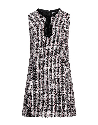 SELF-PORTRAIT Vestito corto Nero 93% Poliestere, 4% Cotone, 2% Poliammide, 1% Viscosa