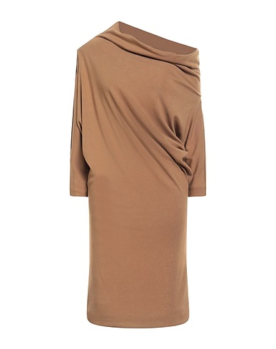 NENAH® Short dress Camel 78% Viscose, 18% Polyester, 4% Elastane