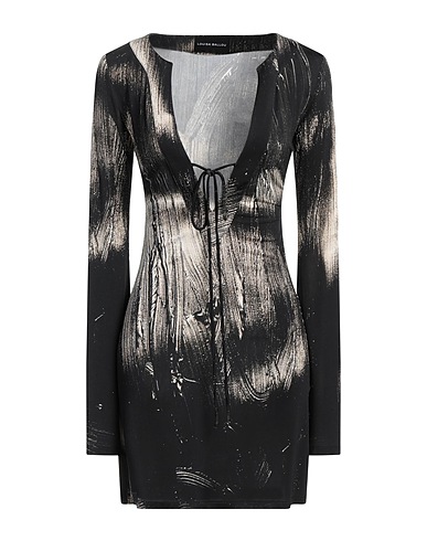 LOUISA BALLOU Sheath dress Black 90% Viscose, 10% Elastane