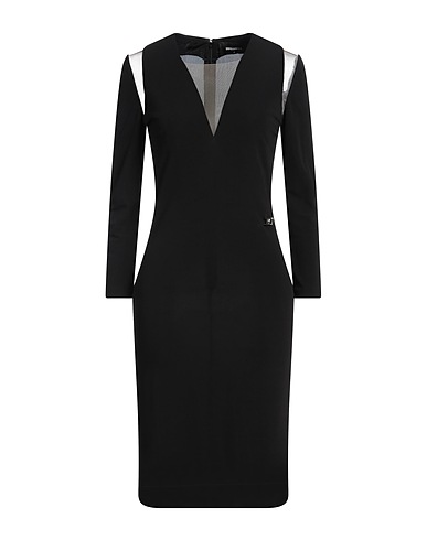 DSQUARED2 Sheath dress Black 100% Viscose, Polyamide