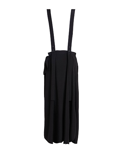 Y'S YOHJI YAMAMOTO Gonna midi Nero 57% Triacetato, 43% Poliestere