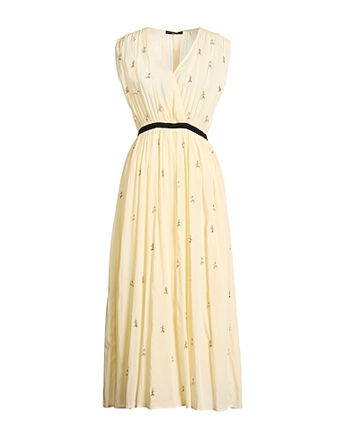 SEVENTY VENEZIA Long dress GIALLO PASTELLO 60% Viscose, 40% Cotton