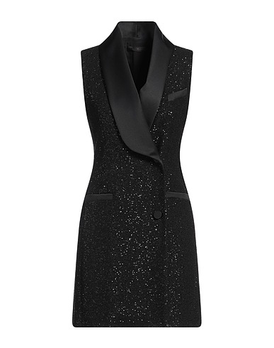 MAX MARA Blazer dress Black 41% Viscose, 37% Polyamide, 16% Wool, 5% Polyester, 1% Elastane