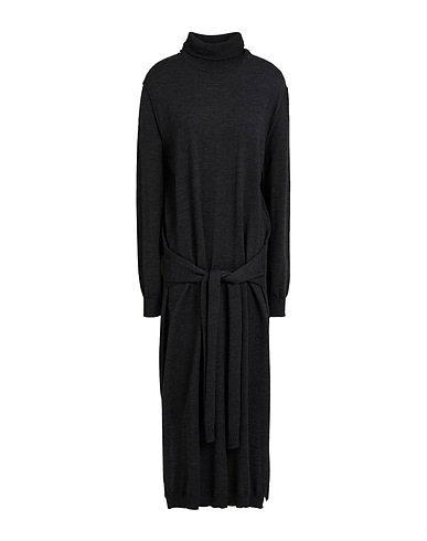 LEMAIRE Midi dress Charcoal 50% Acrylic, 50% Wool
