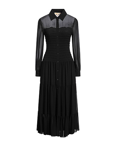 MICHAEL MICHAEL KORS Hemdkleid Schwarz 55% Recyceltes Polyester, 45% Polyester