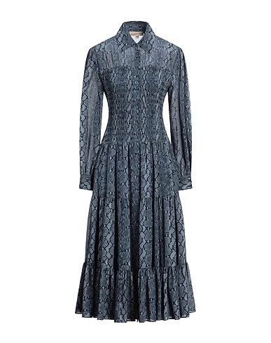 MICHAEL MICHAEL KORS Midi dress Navy blue 55% Recycled polyester, 45% Polyester