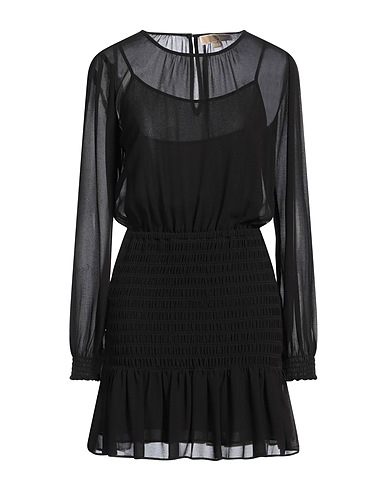 MICHAEL MICHAEL KORS DRESSES Black 55% Recycled polyester, 45% Polyester
