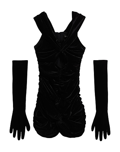 JACOB LEE Sheath dress Black 93% Polyester, 7% Elastane