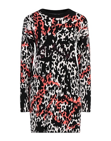 JUST CAVALLI Sheath dress Black 72% Viscose, 28% Polyester