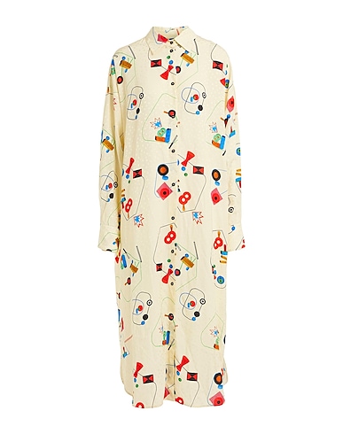 OTTOD'AME Midi dress Cream 100% Viscose