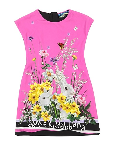 DOLCE&GABBANA Dress Fuchsia 90% Cotton, 10% Elastane