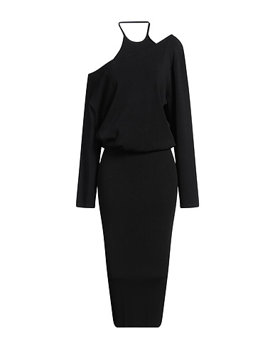 MOSCHINO JEANS Midi dress Black 83% Viscose, 17% Polyester