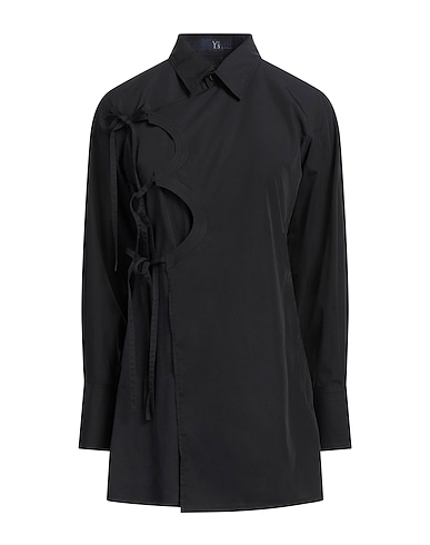 Y'S YOHJI YAMAMOTO Solid colour shirts & blouses Black 100% Cotton