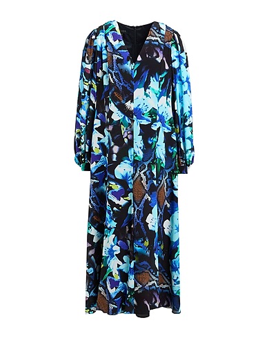 ESCADA シルクドレス ブルー シルク 100%