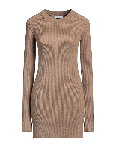 MARANT ÉTOILE Sheath dress Camel 93% Merino Wool, 6% Polyamide, 1% Elastane