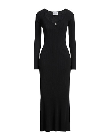 MOSCHINO JEANS Long dress Black 83% Viscose, 17% Polyester