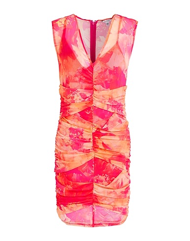 GUESS Sheath dress Coral 92% Polyamide, 8% Elastane
