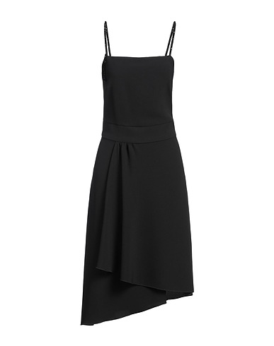 SEVENTY VENEZIA Vestito midi Nero 94% Poliestere, 6% Elastan