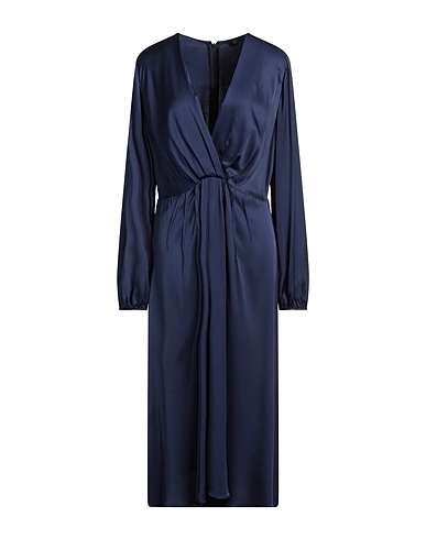 ELENA MIRÒ Midi dress Midnight blue 100% Viscose