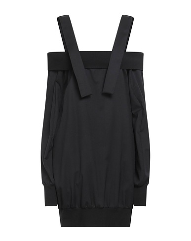 YOHJI YAMAMOTO Short dress Black 100% Wool, Cotton, Cellulose, Polyurethane