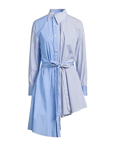 YOHJI YAMAMOTO Midi dress Light blue 100% Cotton