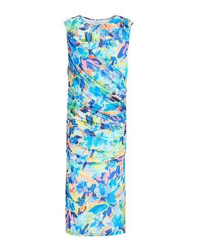 PATRIZIA PEPE Midi dress Azure 90% Polyester, 10% Elastane