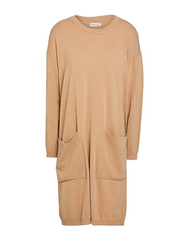 A.MANTÓ Short dress Camel 40% Merino Wool, 30% Viscose, 20% Polyamide, 10% Cashmere