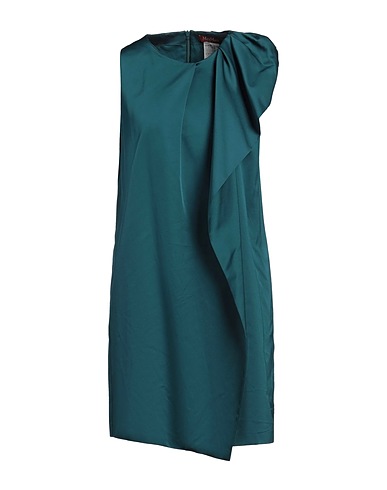 MAX MARA STUDIO Vestito corto Verde petrolio 56% Poliestere, 44% Cotone