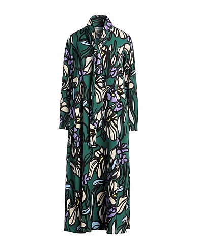 PSOPHĺA Midi-Kleid Dunkelgrün 83% Naia™ Acetat, 17% Polyester