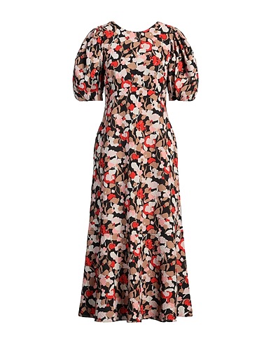 TED BAKER Midi dress Camel 100% Polyester
