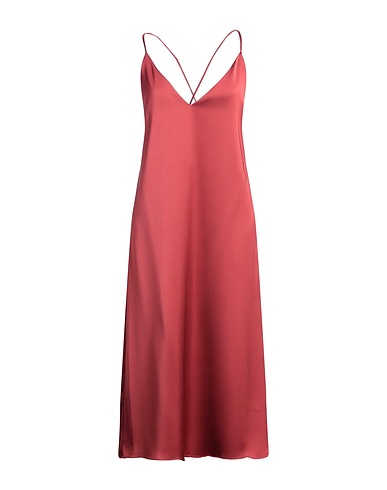 STINE GOYA Midi dress Rust 100% Recycled polyester