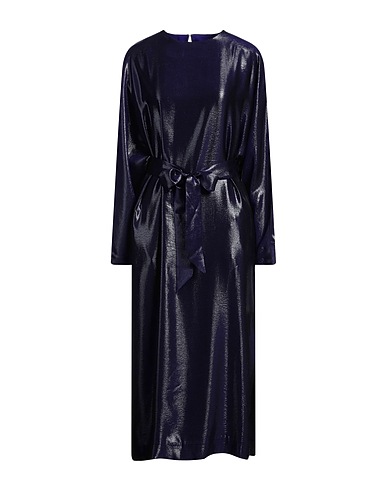 INDRESS Vestito da ufficio Viola scuro 68% Seta, 32% Poliestere