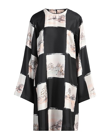 MOMONÍ Midi dress Black 100% Silk