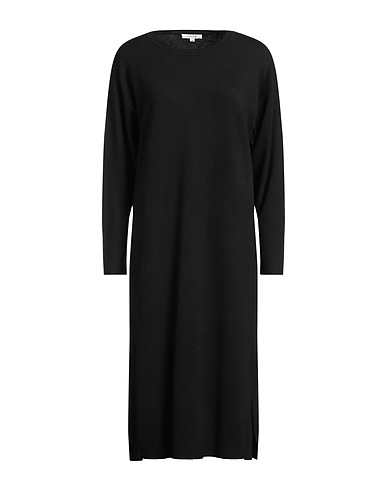GIGUE Midi dress Black 31% Viscose, 31% Recycled nylon, 27% Wool, 11% Nylon