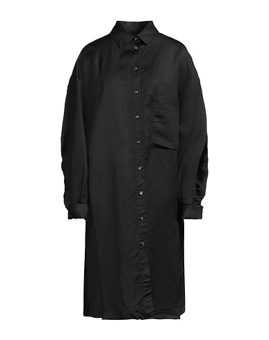 MARQUES' ALMEIDA Hemdkleid Schwarz 51% Leinen, 49% Viskose