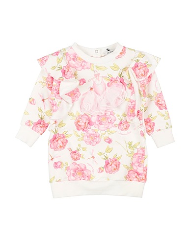 MONNALISA Vestido para bebé  White 95% Cotton, 5% Elastane