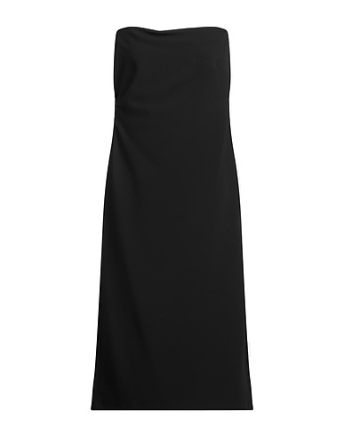VINCE. Midi dress Black 63% Polyester, 30% Viscose, 7% Elastane