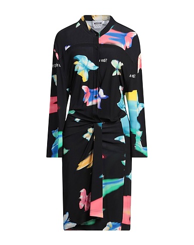 MOSCHINO JEANS Vestito chemisier Nero 100% Viscosa