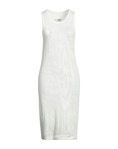 MM6 MAISON MARGIELA Midi dress Cream 100% Cotton