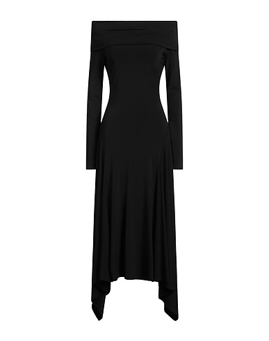 MAX MARA Midi dress Black 91% Viscose, 9% Elastane
