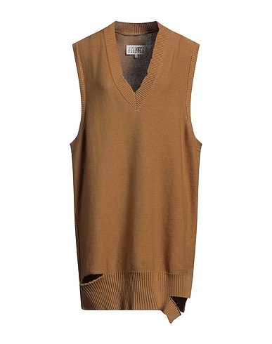 MM6 MAISON MARGIELA Vestito corto Cammello 85% Cotone, 15% Lana