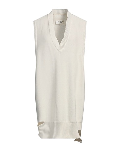 MM6 MAISON MARGIELA Short dress Cream 85% Cotton, 15% Wool