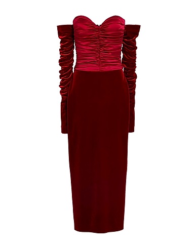 CHIARA BONI LA PETITE ROBE Midi dress Burgundy 45% Polyester, 35% Polyamide, 20% Elastane