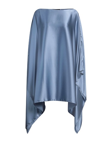 GIANLUCA CAPANNOLO Elegant dress Sky blue 94% Silk, 6% Elastane