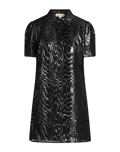 MICHAEL MICHAEL KORS Short dress Black 50% Silk, 25% Viscose, 25% Metal