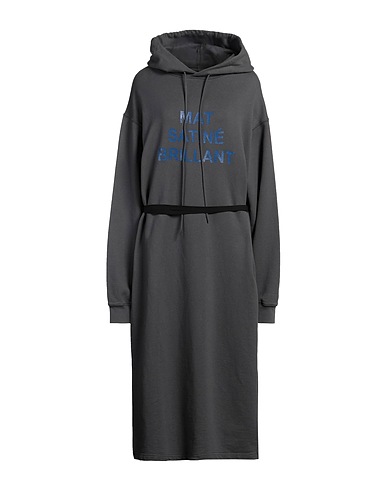 MM6 MAISON MARGIELA Midi-Kleid Grau 99% Baumwolle, 1% Elastan