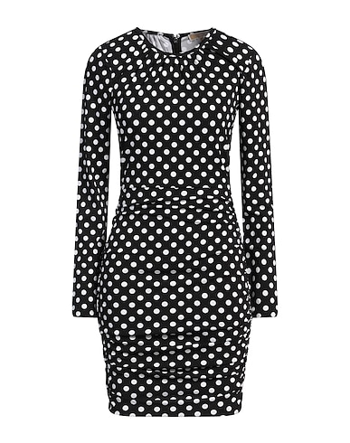 MICHAEL MICHAEL KORS Mini dresses NERO 95% Recycled viscose, 5% Elastane